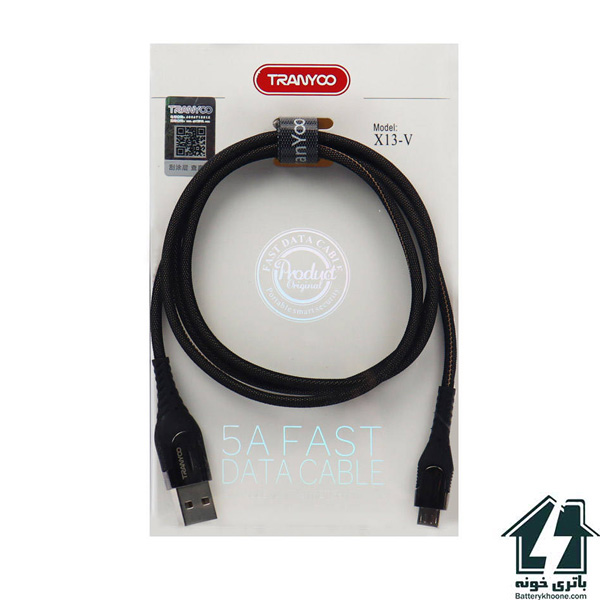 کابل تبدیل فست شارژ ترانیو مدل Tranyoo USB-A to microUSB Fast Charge Cable X13-V