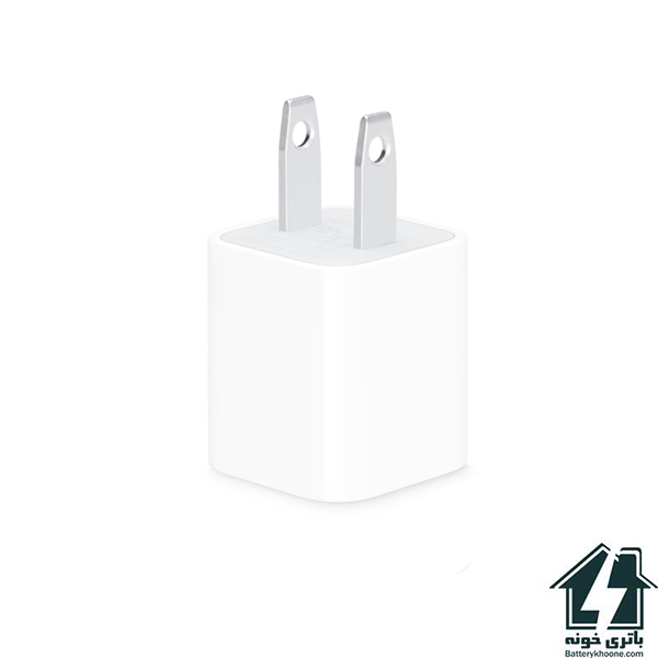 شارژر دیواری 5 وات آیفون برند اپل مدل Apple 5w Wall Charger